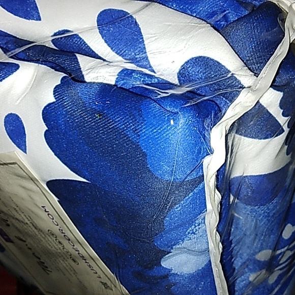 NWT Beautiful "LUSH" Set 2 "Poppy Garden"  Light Filtering Blue Window Panels - Picture 9 of 10